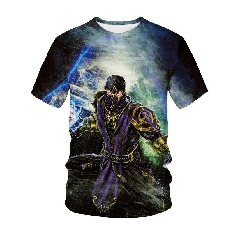 Game Mortal Kombat 3D Print T-shirt Fashion MK Fighting Streetwear Men Women Sport Casual T Shirt Punk Mens Clothing Tshirt Tops