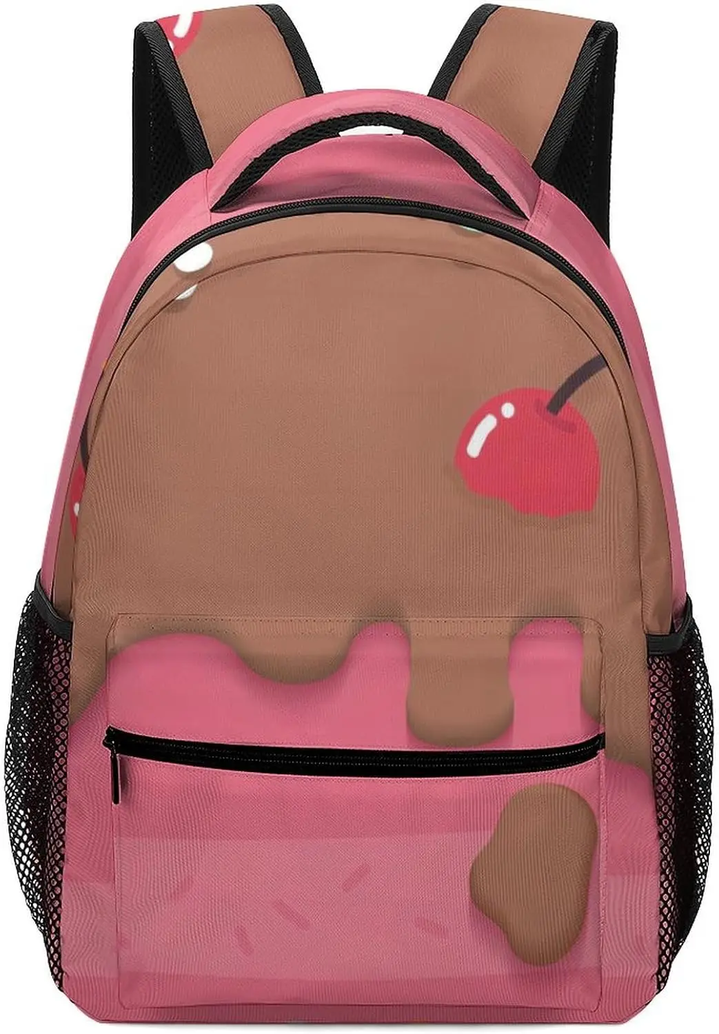 Ice Cream Backpack for Boys Girls Funny Cartoon Schoolbag Lightweight Backpacks Outdoor Travel Camping Bag