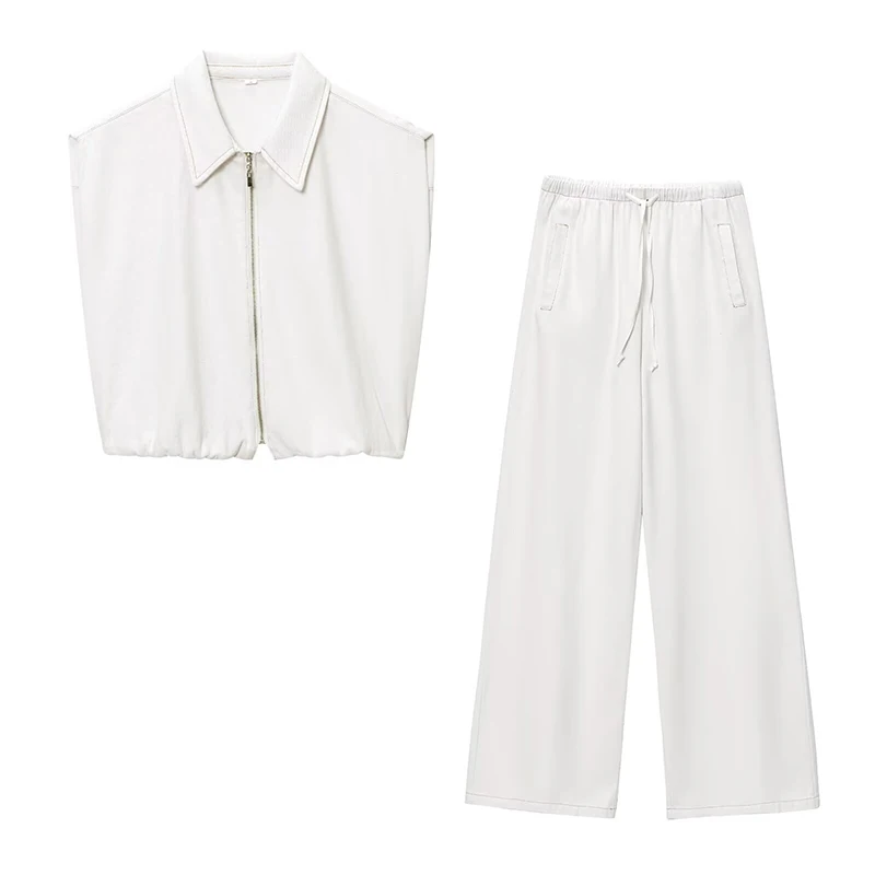 

Summer Pants Sets Women's 2025 New Suits Chic Loose Sports Elegant Women's Sets Street Fashion Travel Summer 2-piece Set