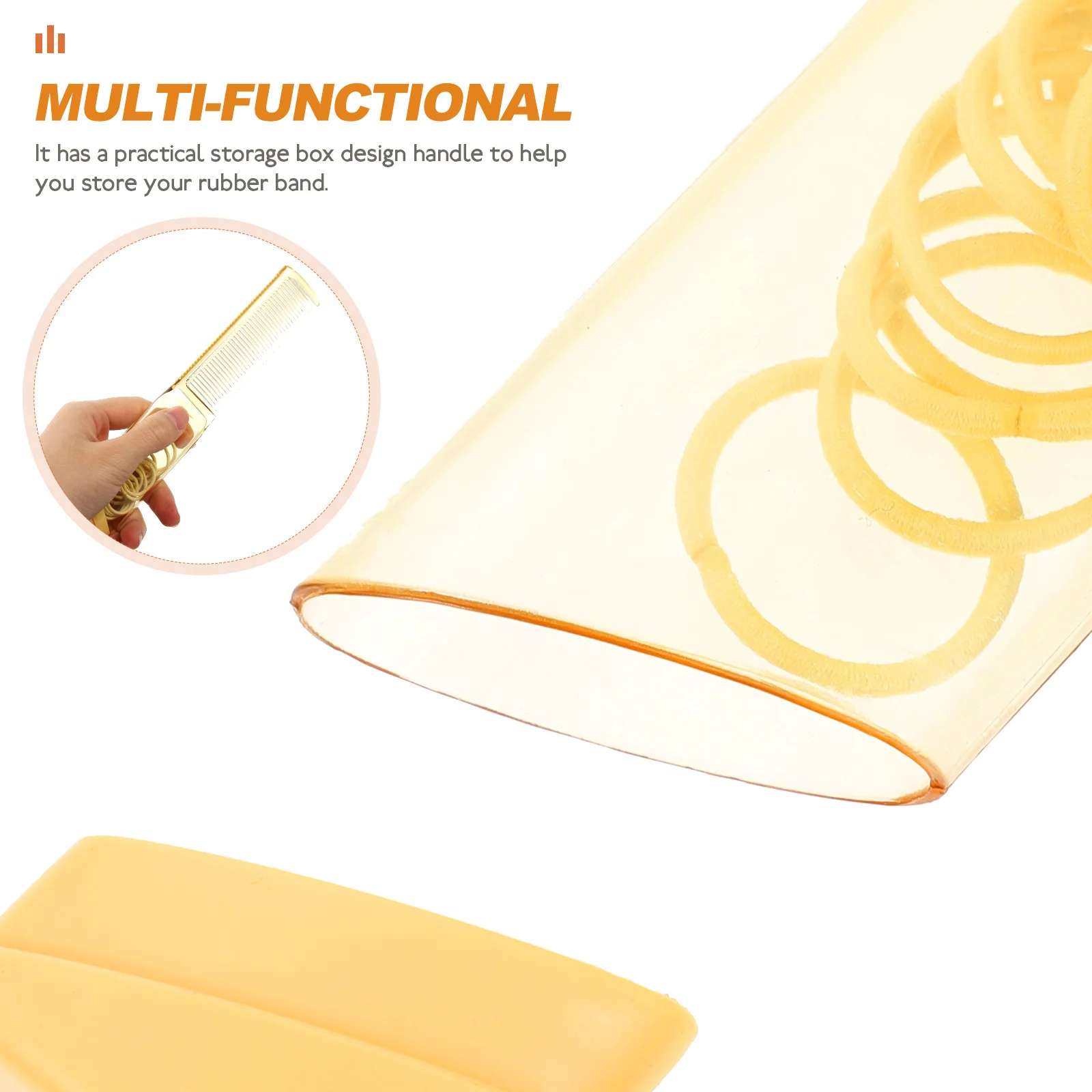 4 قطع مشط تصفيف الشعر المحمول لتدليك فروة الرأس مع تخزين مدمج للنساء والرجال العناية اليومية المضادة للكهرباء الساكنة طويلة #3