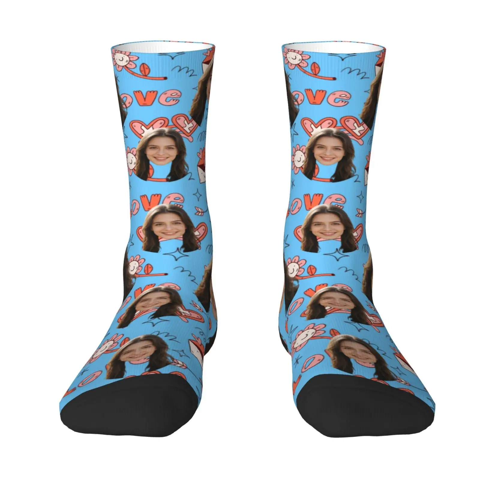 Custom avatar socks for men and women custom photo socks DIY personalized picture socks photo socks personalized gifts view 5