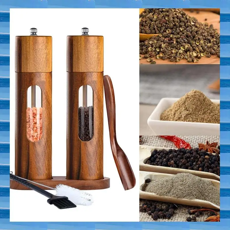 

Pepper Mill Salt And Pepper Mill Manual Salt Mill Spice Mill With Adjustable Grinder For Pepper Salt Spices