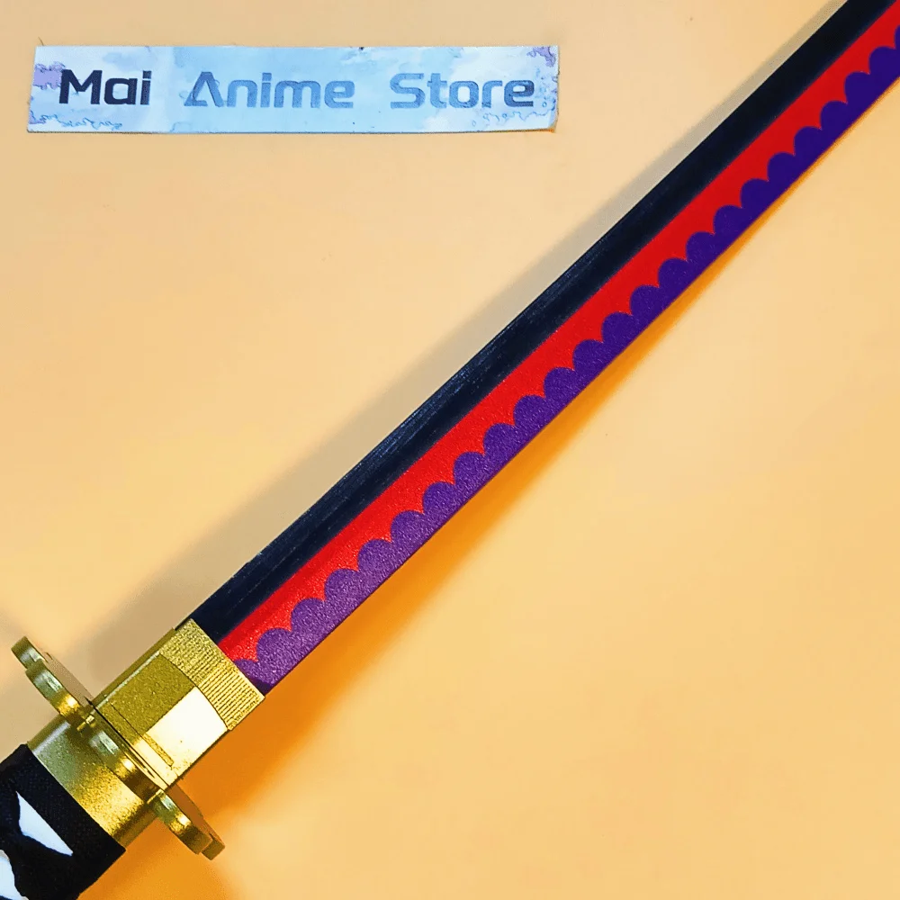 40 بوصة رورونوا زورو كاتانا صابر حجم اليابانية كاتانا أنيمي زورو تأثيري الدعامة الأصلي سيف ساموراي النينجا سكين الهدايا لعبة هدية