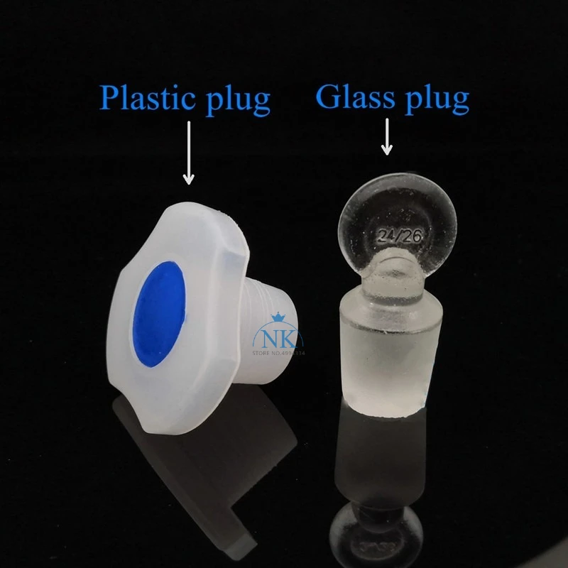 Embudo de separación transparente y grueso en forma de pera con pistón de PTFE para experimentos de laboratorio, 30ml a 1000ml, 1 unidad