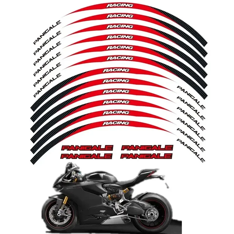 For DUCATI PANIGALE 1199 S 899 1299 S R 959 Motorbike Parts Contour Wheel Decoration Decal Sticker - 6