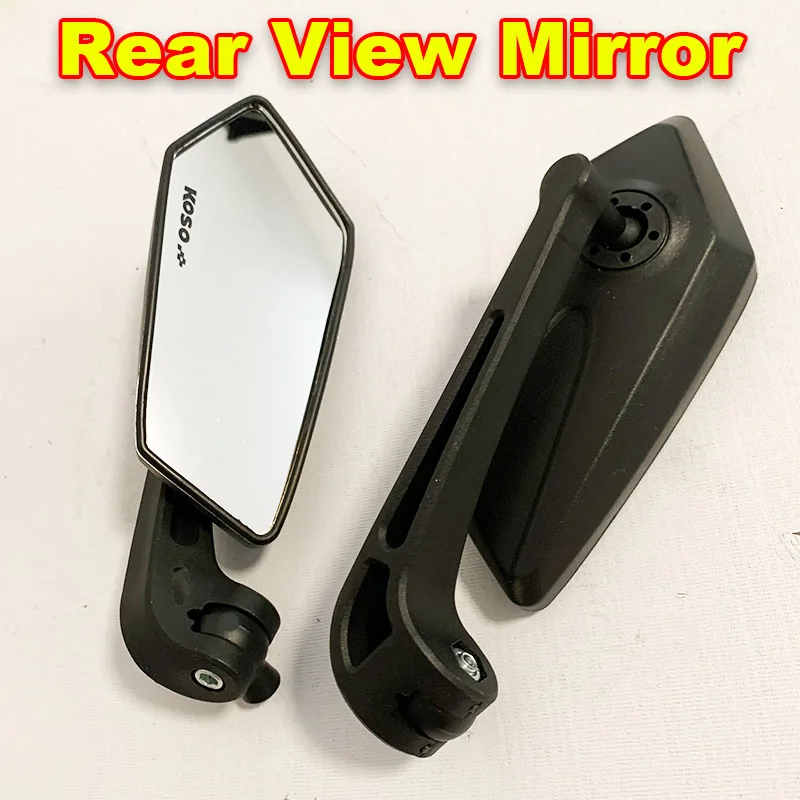 Motorcycle Handlebar Back Sight Rear View Mirror Reflector Adjustable 360° Rotatable Electric Bike Scooter Wide Angle Mirror
