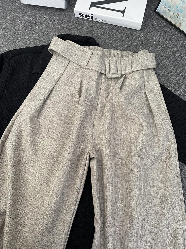 

Oaeal винтажные плиссированные брюки Knife West, мужские элитные брюки Feeling Old Money Sle CleanFit, повседневные брюки с поясом