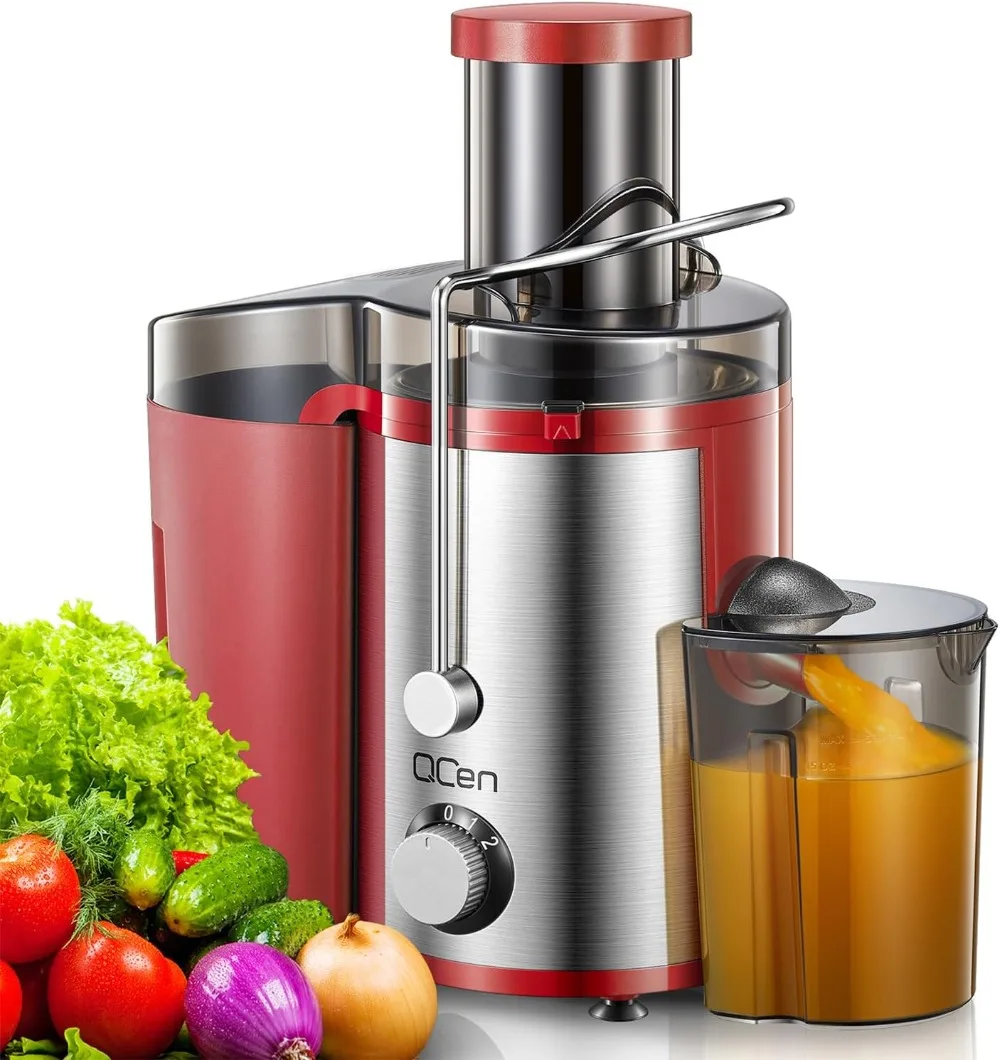 Juicer Machine, 800W Centrifugal Juicer Extractor with Wide Mouth 3” Feed Chute Fruit Vegetable, Easy Clean, Stainless Steel,