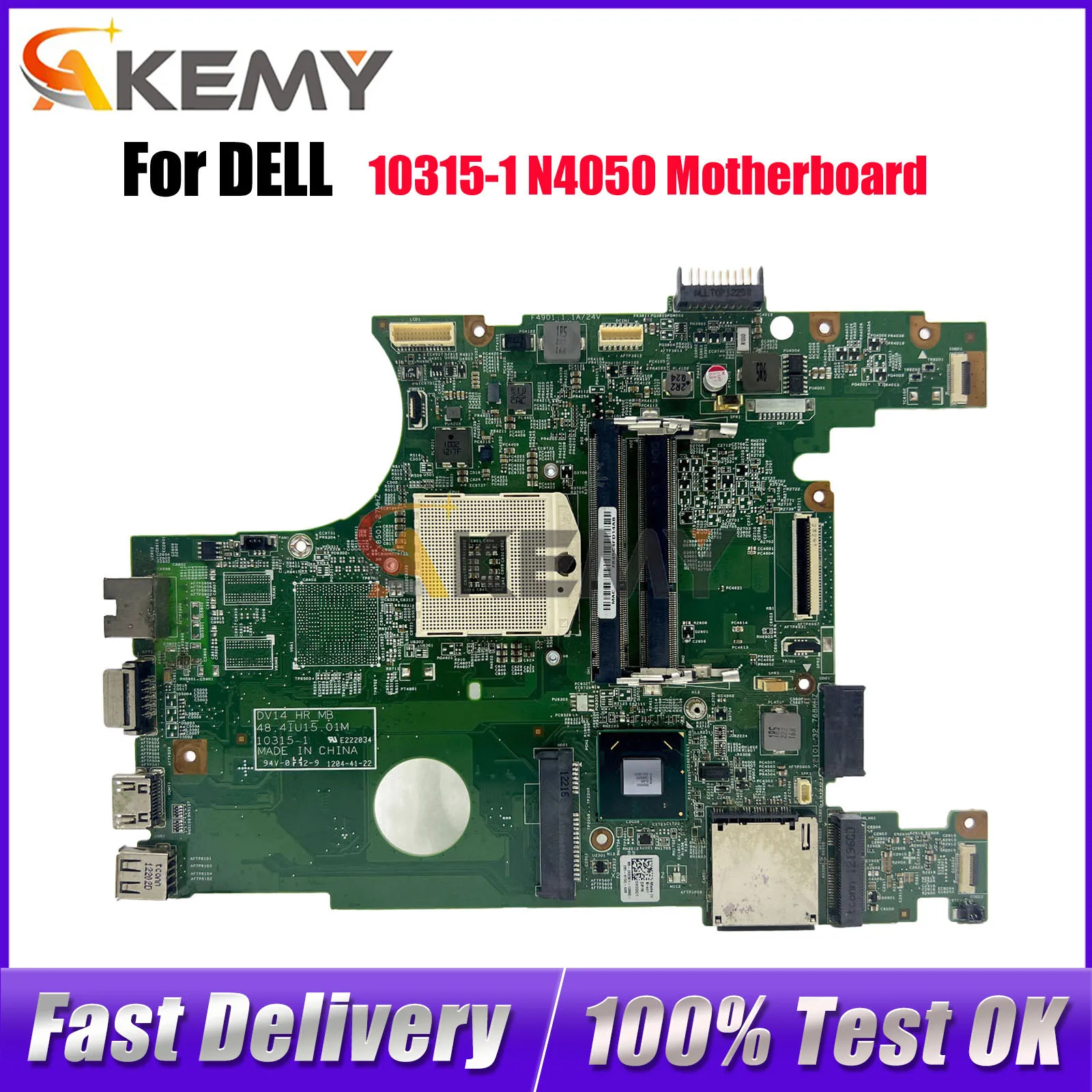 

Материнская плата для ноутбука DELL 14R N4050 CN-0X0DC1 0X0DC1 10315-1 48.4IU15.011 SLJ4N HM67 протестирована нормально