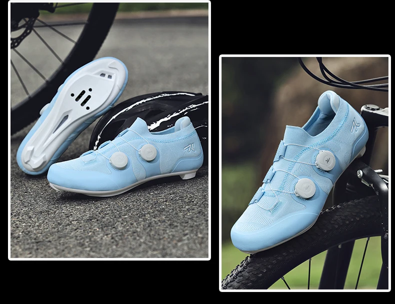 Rennradschuhe Herren Damen Rosa Atmungsaktive selbstsichernde Stollen Spd Rennradschuhe Damen Einstellbar Pro Racing Bicyle Sneaker – Detail 6