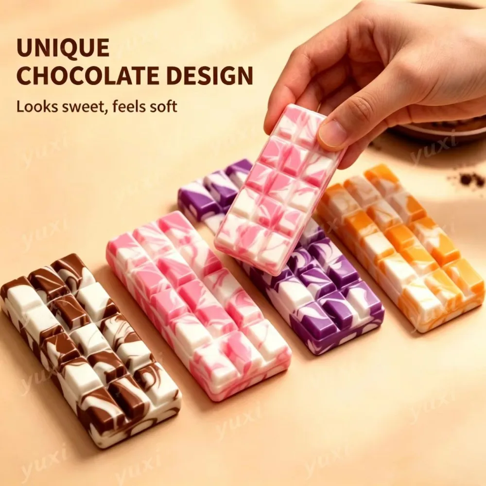 Cute Holiday Chocolate Squeeze Squishy Toy, Portable Stress Relief Fidget Toy, Ideal Christmas Present for Friends