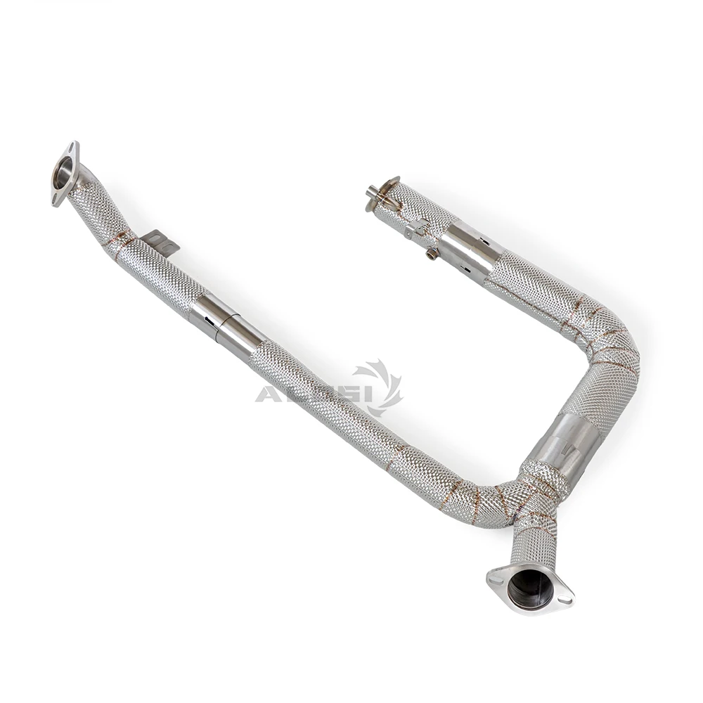 

For Porsche BoxsterS 718S 2.5T 2016-2023 high-performance stainless steel downpipe with catalytic with heat shield