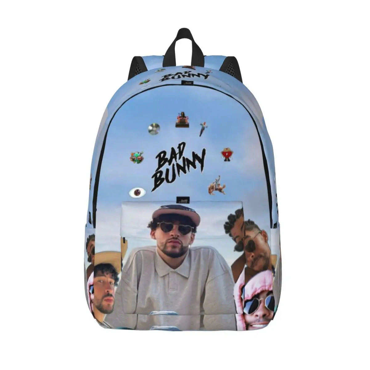 Bads Bunnys Backpack for Men Women Cool Student Business Daypack Laptop Computer Canvas Bags Lightweight