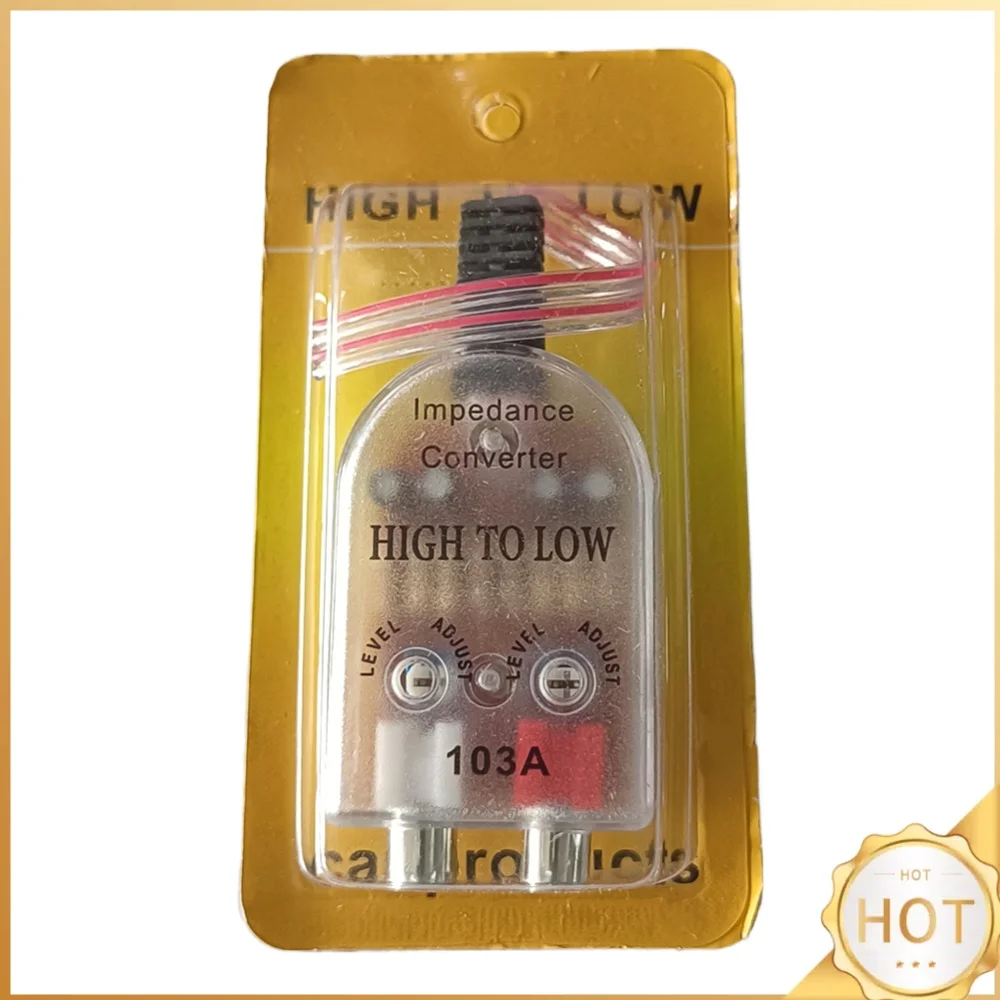 Portable Car Amplifier Practical Subwoofer High Turn Low Audio Converter Connector Audio High To Low Regulator Filter