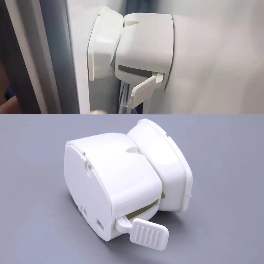 

Держатель защелки дверного фиксатора автофургона, подходящий для грузового дома на колесах, белый нейлон