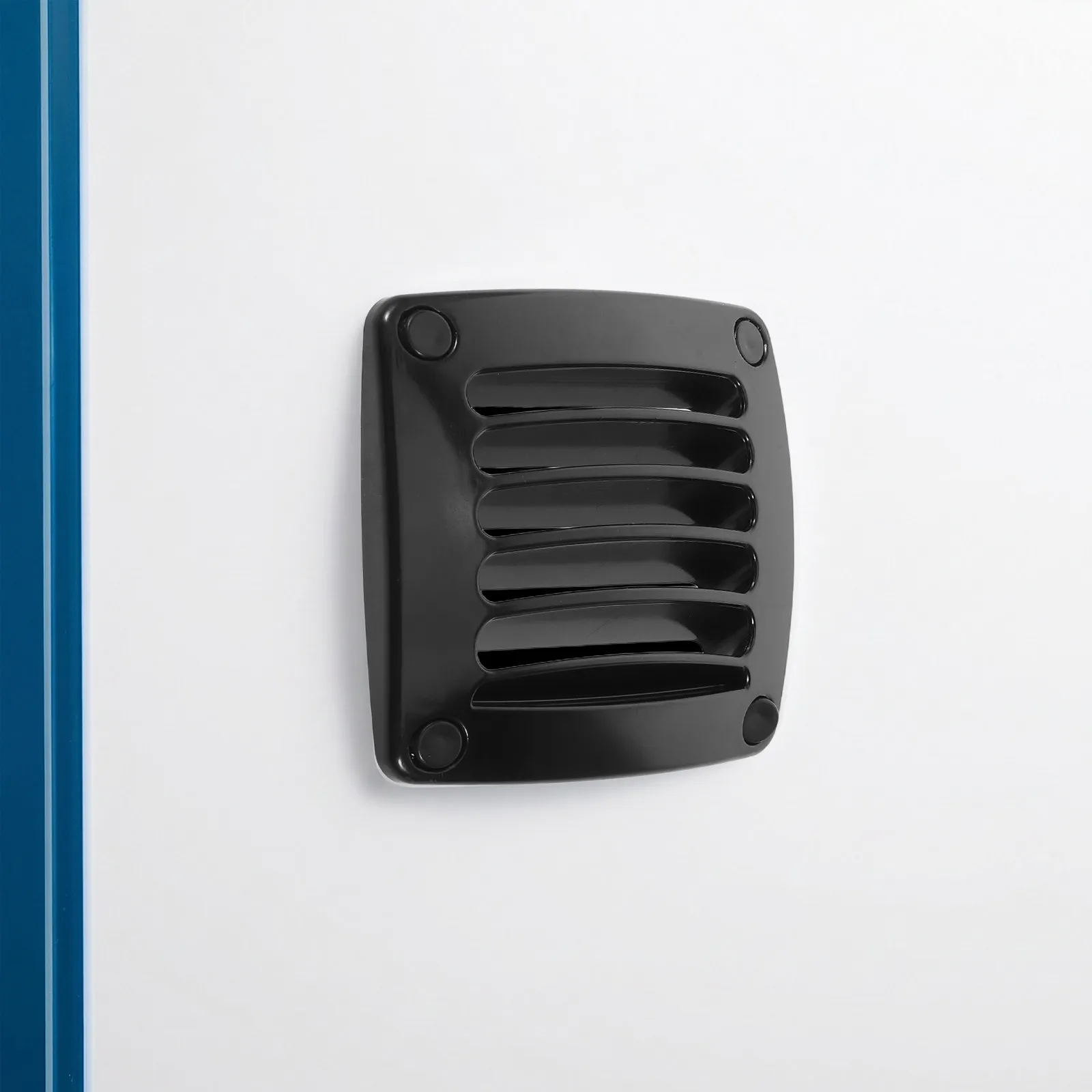 Marine Boat Vent Black 3.6 Inch Louvered Flush Plastic Thru Vent Replacement for Yacht Boats Rvs Marine Hull Grill Cover