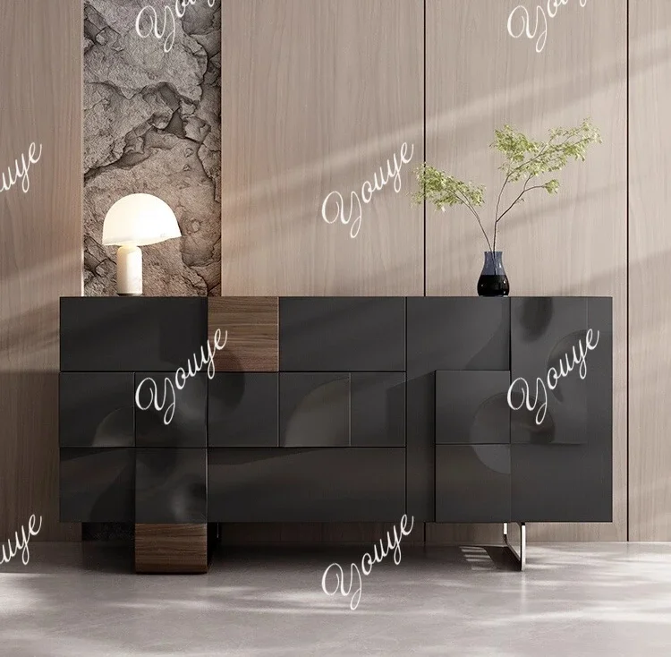 

J Italian Minimalist Side Cabinets, Lockers, Light Luxury, High-end Porch Cabinets, Living Room Lockers, Dining Room Tea Cabinet