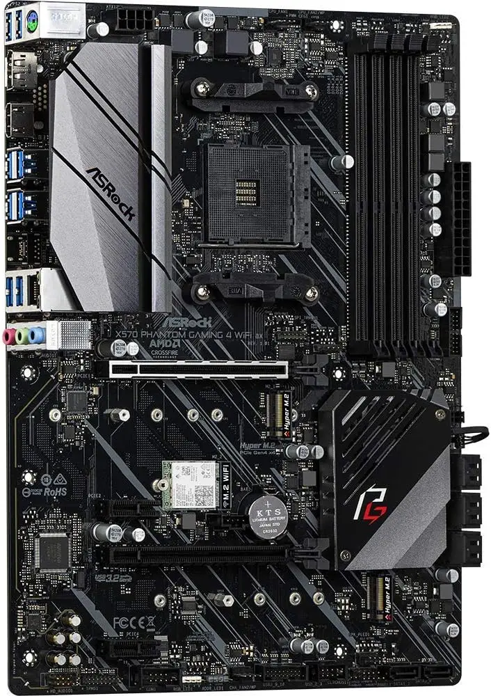 ASRock X570 Phantom Gaming 4WiFi ax placa base AM4 AMD X570 DDR4 128GB PCI-E 4,0 متوافق مع Ryzen 5 5600X 4100 1600 3600 وحدة المعالجة المركزية