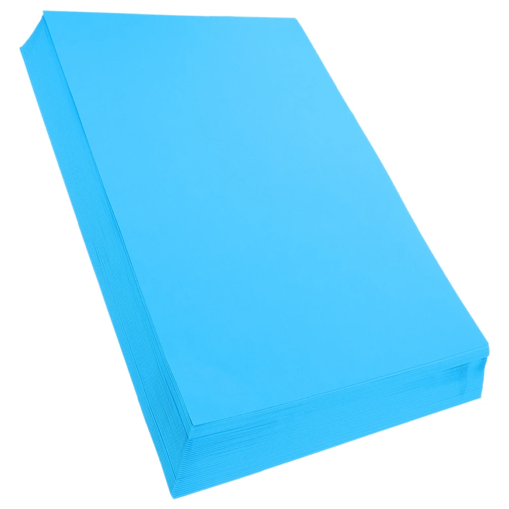 

50 Sheets Color Cardboard Stock 200g A4 Lake Blue Craft DIY Decorative Supplies Kids Teens Adults Making Origami Projects