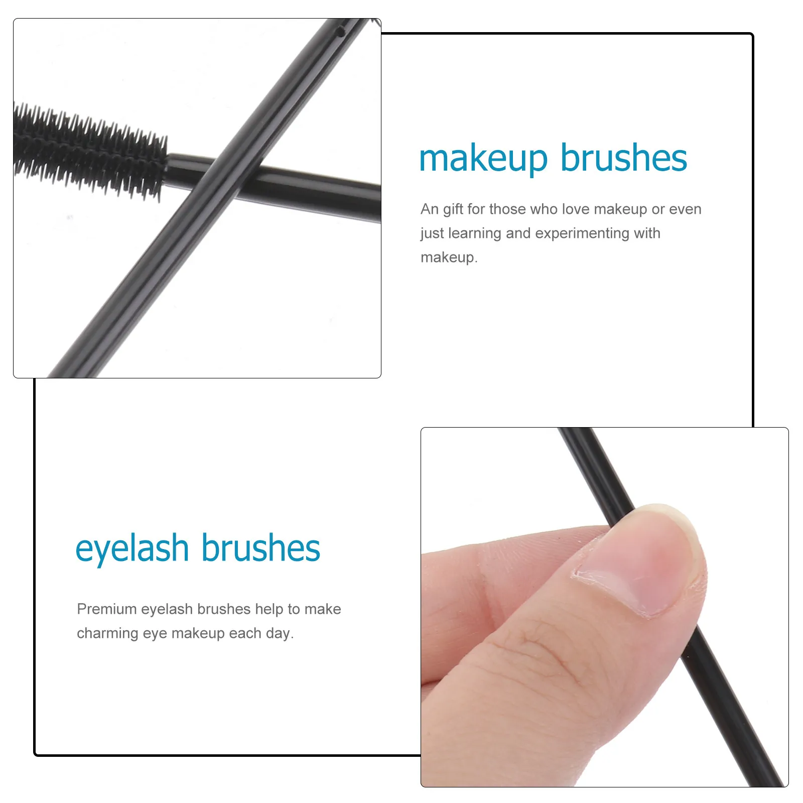 

50Pcs Makeup Eyelash Brushes Disposable Mascara Applicators Premium Material Safe Convenient for Everyday Beauty Routine