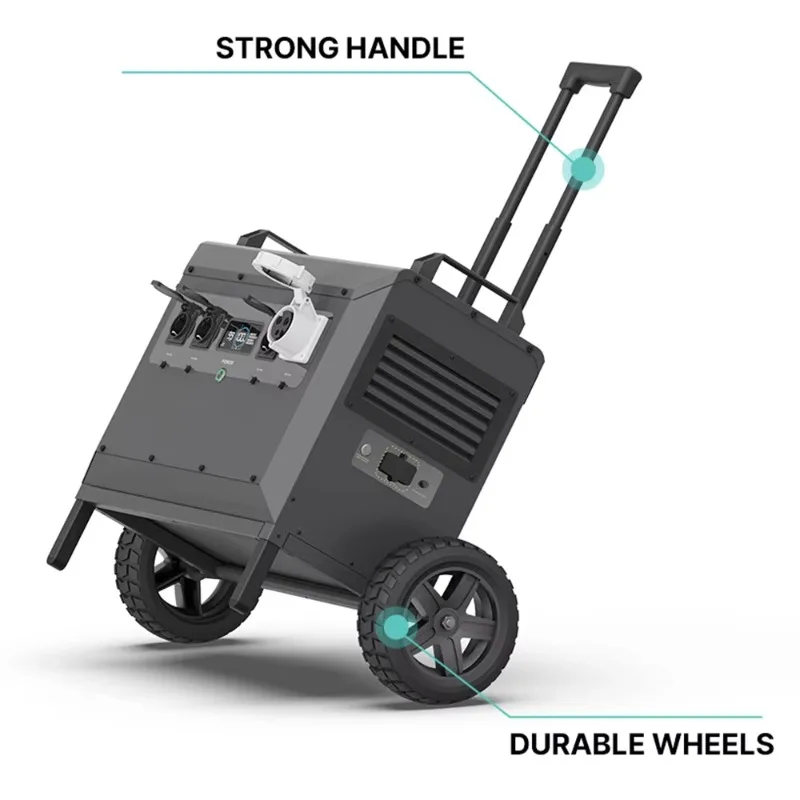 L5 5000 واط Powerstation سعة كبيرة 5040Wh مولد الطاقة الشمسية مقاوم للماء في الهواء الطلق LiFePO4 صندوق محطة الطاقة المحمولة مولد الطاقة الشمسية