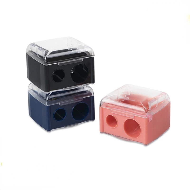Double Barrel Cosmetic Pencil Sharpener: Sharpen Your Lip Liner, Eyeliner, and Brow Pencils with Ease!