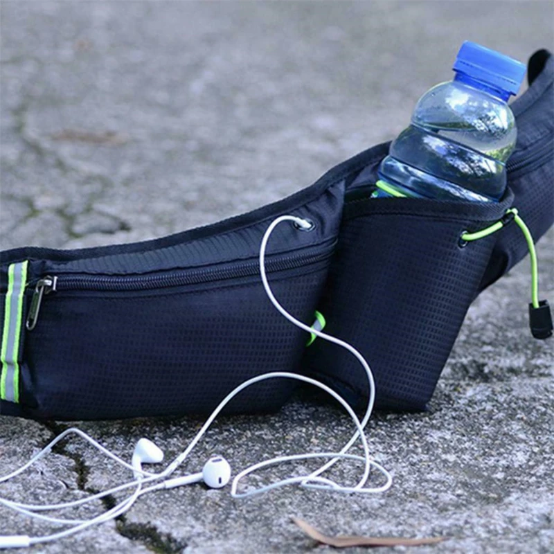 Esportes unisex Water Bottle Fanny Pack, Hip Waist Bag, Correr, Escalada, Dinheiro, Celular, Motocicleta, À prova d'água