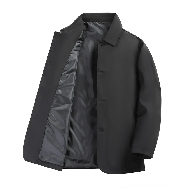 Trend Man Jacket Lapel Single-Breasted Real Pocket Refreshing Breathable Color Blocking Autumn New Coat Leisure Fashion Menswear