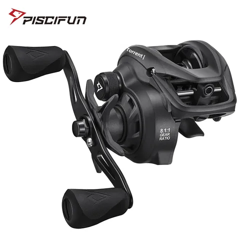 Piscifun Torrent II 100 베이트캐스팅 릴 9kg 탄소 섬유 드래그 6.6:1/8.1:1 자석 제동 경량 191g 캐스팅 낚시 릴