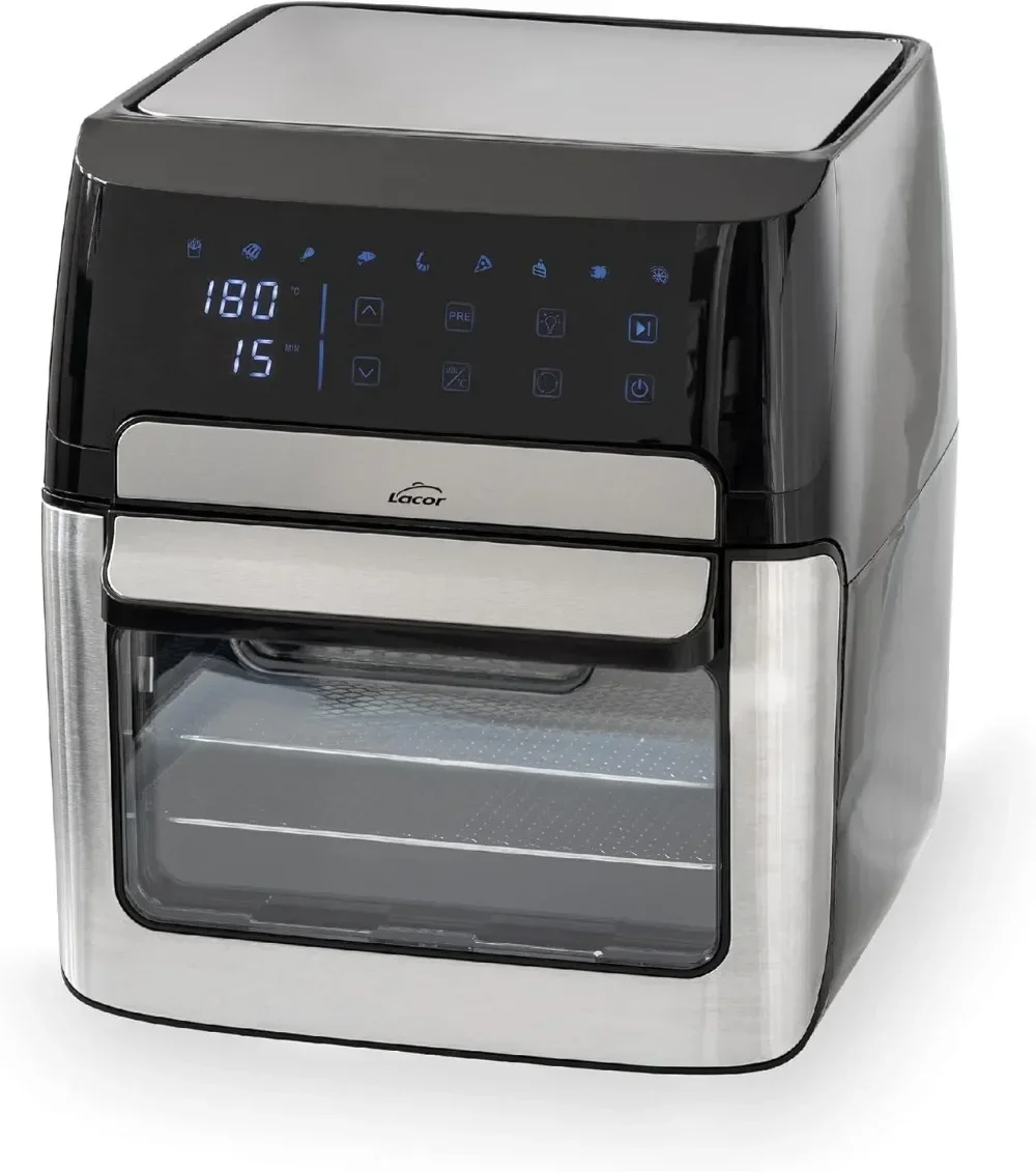 Lacor - 69513 - Freidora De Aire Sin Aceite Airepro, 12l, 1700w, 9 Programas,