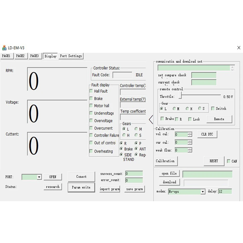 Votol Câble de données USB pour EM150-2 EM200-2 EM260 EM350 DEBUG CED Contrôleur LilProtocol