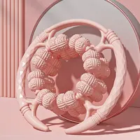 Anillo masajeador de piernas de 32 ruedas, abrazadera para piernas, rodillo, ejercicio muscular de piernas y pantorrillas, herramienta de adelgazamiento de piernas de relajación para Fitness en casa