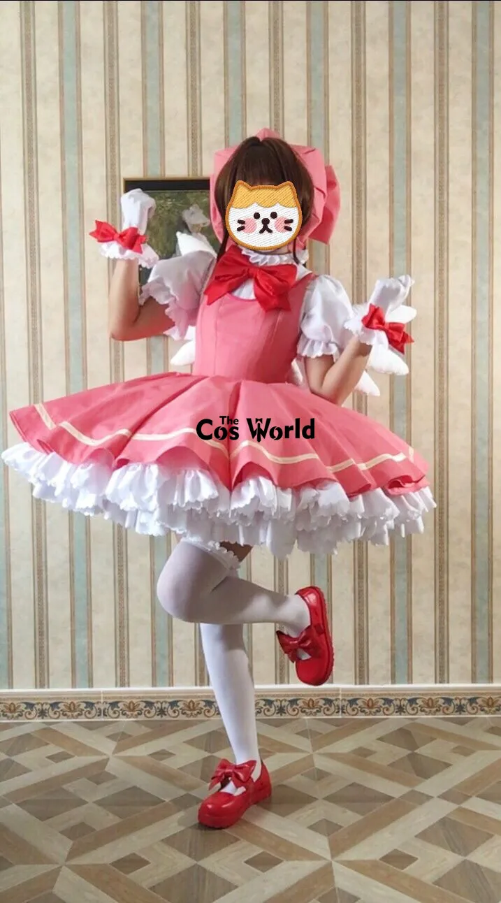 Cardcaptor Sakura kinmoto OP1 – robe uniforme, tenue Anime, Costumes Cosplay personnalisés