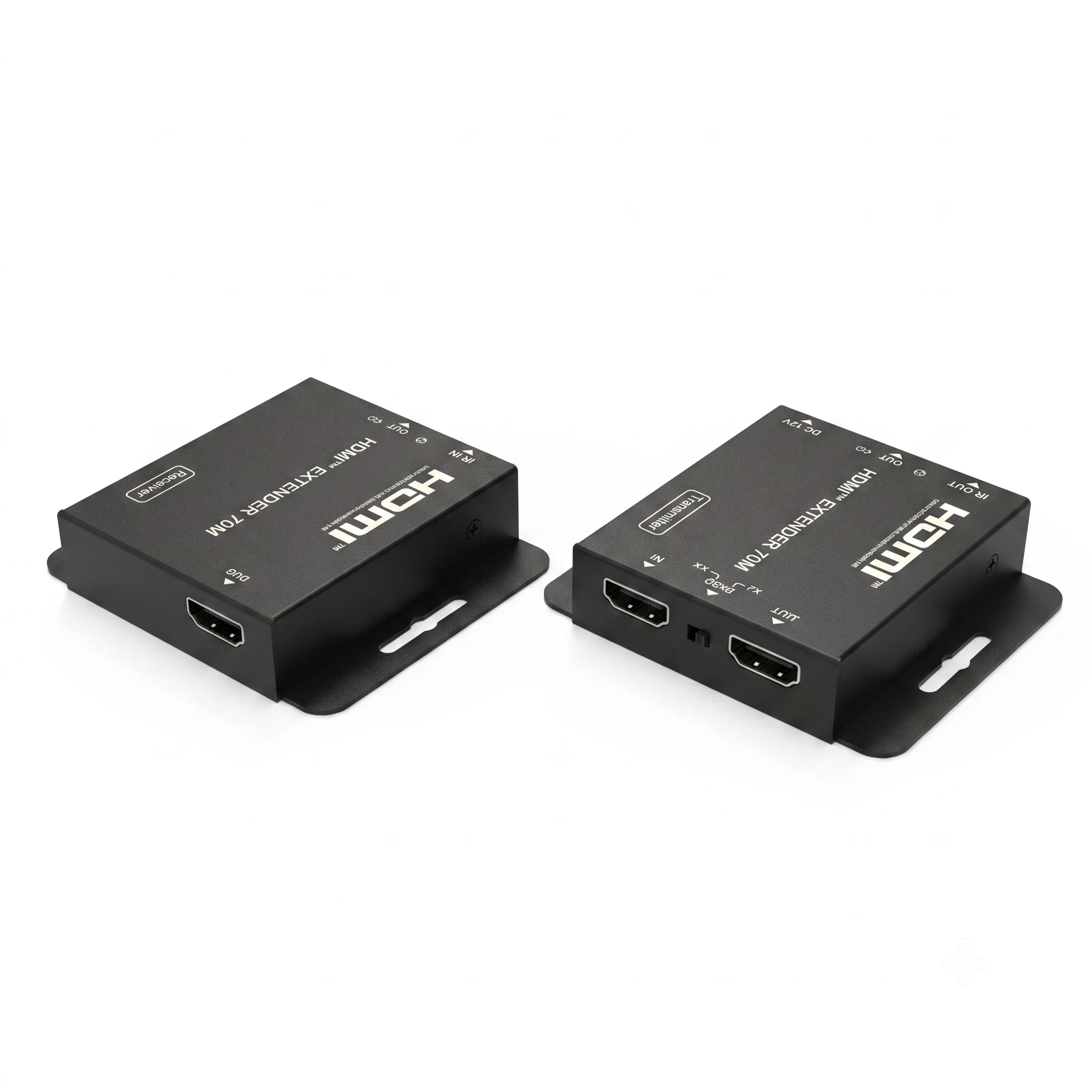 4K@30hz HDMI Extender over Cat5e/6/7 up to 230ft support POC EDID IR Control