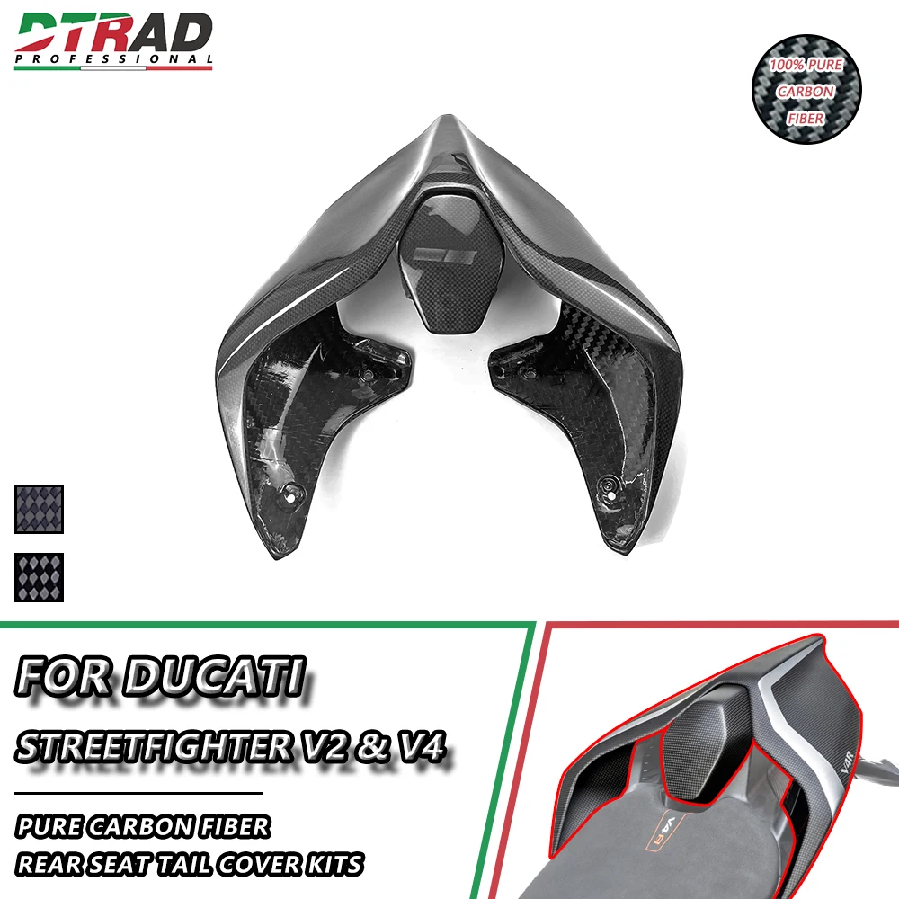 

RearSeat Tail Cover Kits For DUCATI Streetfighter V4 1100 S SP Lamborghini V2 Carbon Fiber Rear Seat Cowl Motorcycle Accessories