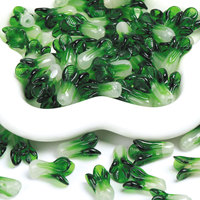 4pcs/8pcs/12pcs Chinese Cabbage Glaze Glass Beads For Jewelry Making DIY Loose Spacer Beads For Bracelets Necklace Key