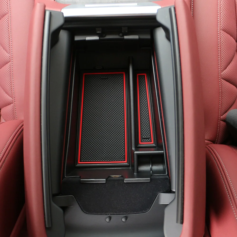 Auto Armlehne Box Lagerung Box Fach für BMW X5 G05 X6 G06 X7 G07 2019 2020 2021 Konsole Fach Container Organizer Zubehör – Detail 3