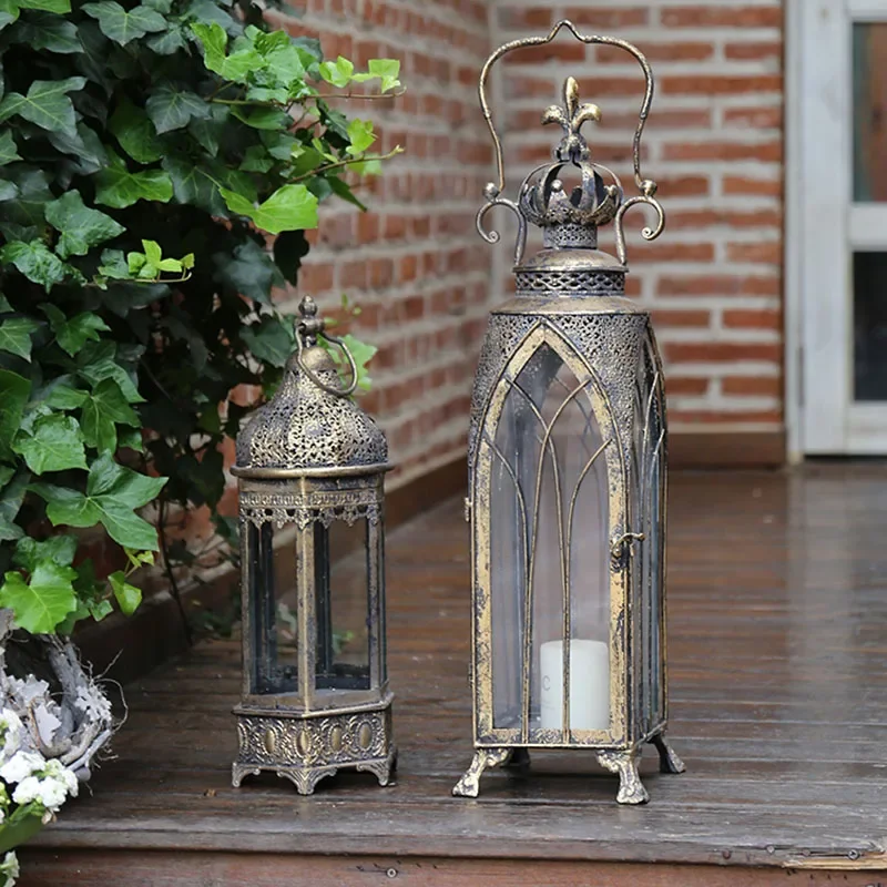 Palnik olejowy Vintage świeczniki Nordic House metalowe świeczniki wosk palnik Candelabros akcesoria do dekoracji wnętrz LQQ35XP