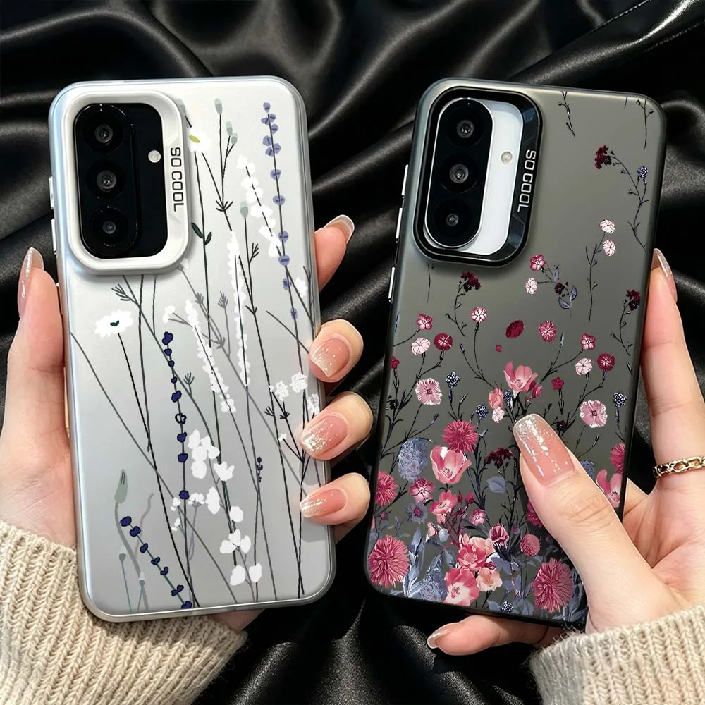 Cartoon Grass Flower For Samsung Galaxy Note 20 A73 A72 A71 A56 A55 A54 A53 A52 A51 A50 A36 A35 A33 A32 A34 A31 Phone Case