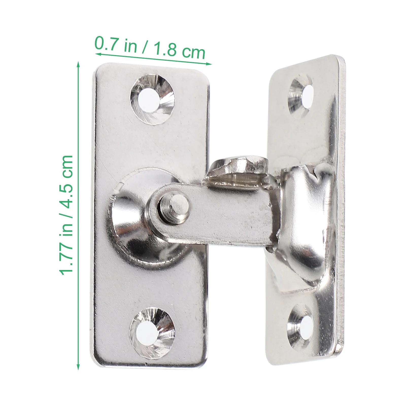 1 قطعة الفولاذ المقاوم للصدأ 90 درجة مزلاج الباب دائم قفل أمان المنزلية مقاومة للصدأ مكافحة سرقة قفل الباب الترباس للداخلية