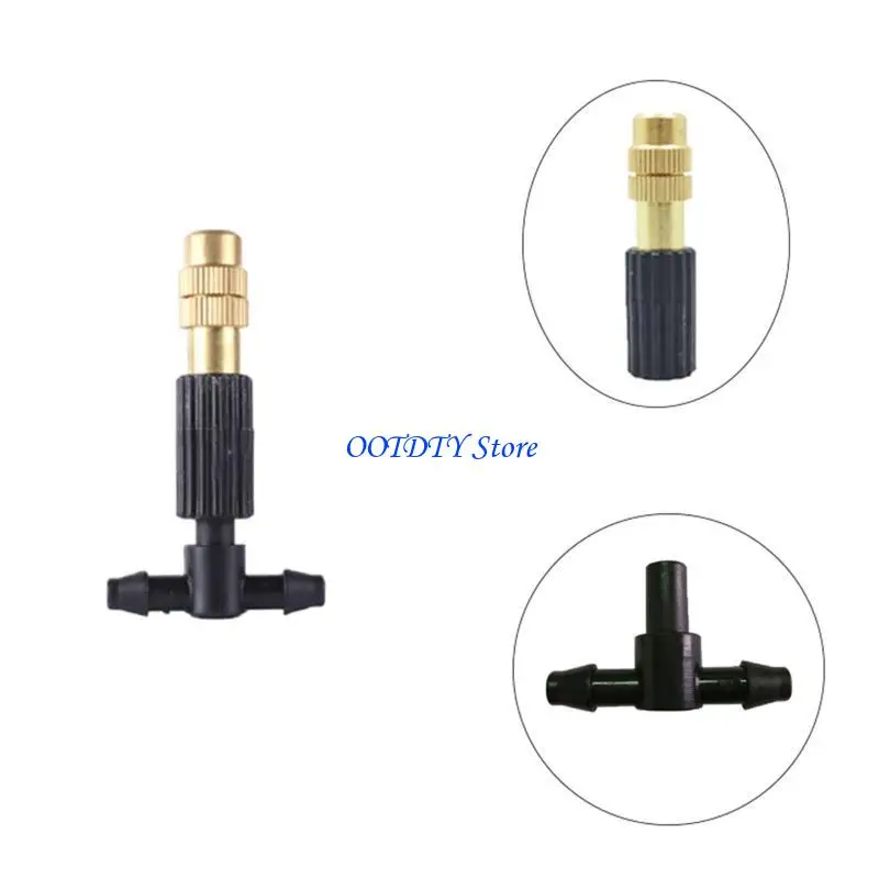367A Widely Application Copper Cooling Nozzle Durable Anti Deform Irrigation Sprinkler for Gardening 10/20pcs Misting Nozzle