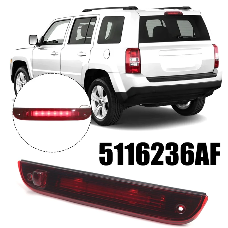 Rear High Mount Brake Light Third Stop Brake Lamp For Jeep Patriot 2007-2017 5116236AF 5116236AB 5116236AC 5116236AD