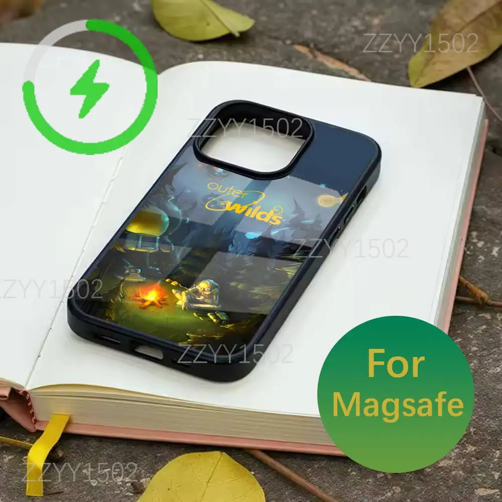 Coque de téléphone Game Outer Wilds pour iPhone 17,16,15,14,13,12,11,Pro,Max,Plus,Mini,SE4,E, chargement sans fil Magsafe