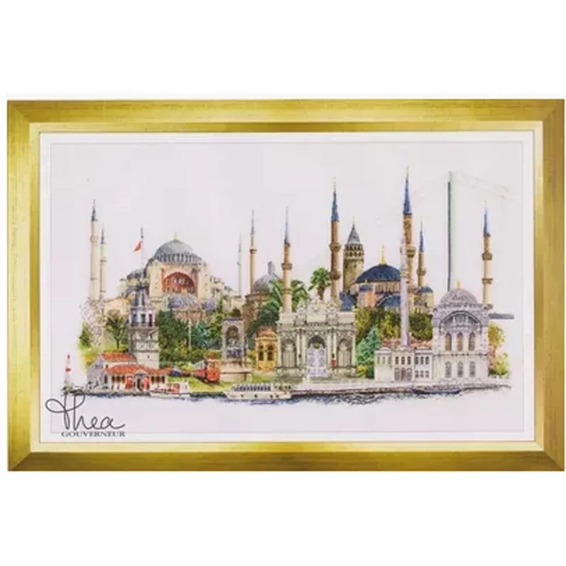 Amishop Gold Collection Counted Cross Stitch Kit Istanbul Turkey Famous City Series Tg 479