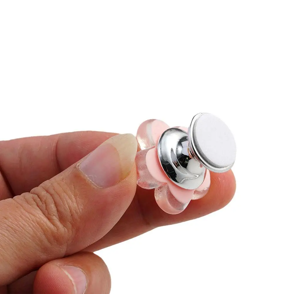 Rose Toilet Press Button Tank Push Switch Long Nail Protector Bathing Room Decor Water Flush Button Home Tool