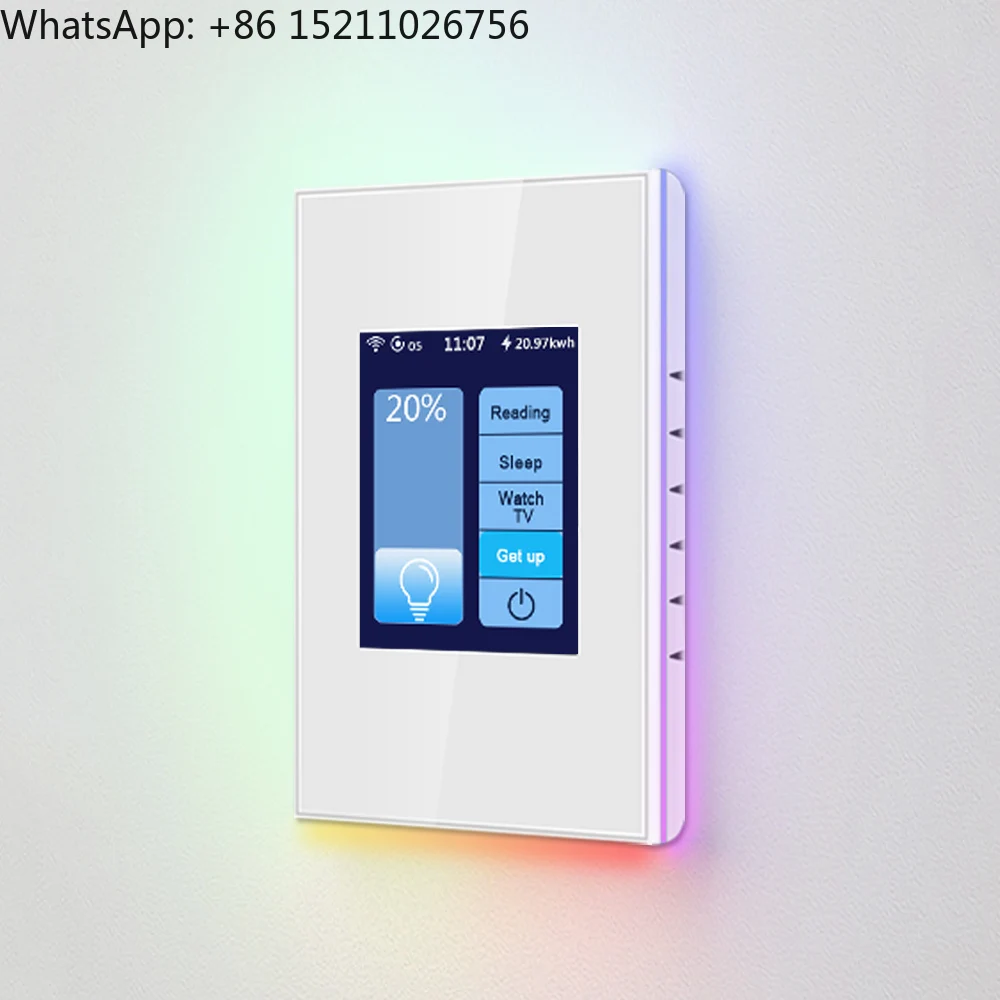 US EU Standard 2024 New Wifi Light Switch With Power -ing LED Dimmer Switch for Smart Home