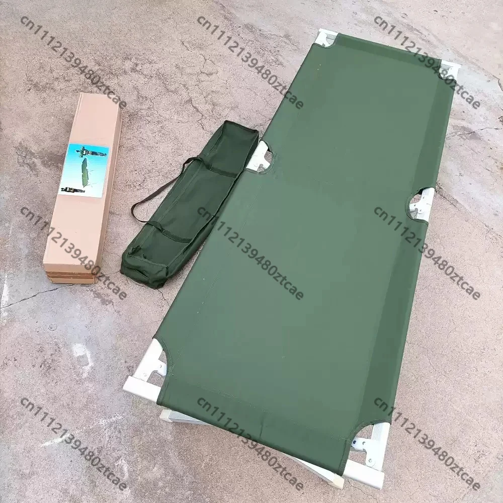 Aluminum Alloy Portable Folding Bed, Lightweight Outdoor Camping Bed For Office Lunch Break Emergency Rescue Rest Use