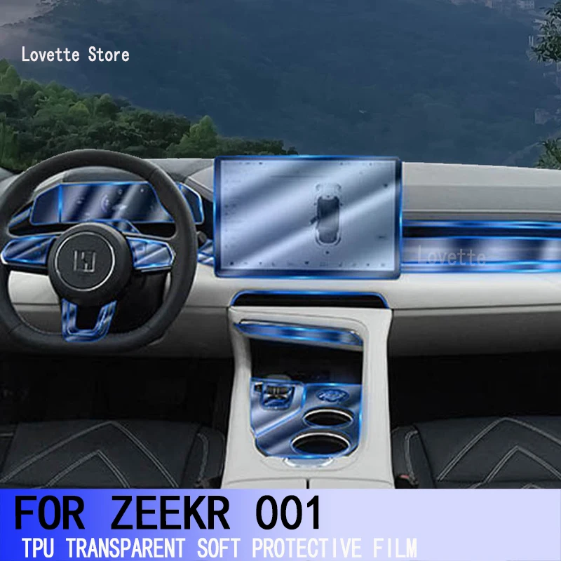 

TPU Car Interior Gear Dashboard Protective Film Transparent For ZEEKR 001（2021-Present）Anti-scratch Accessories