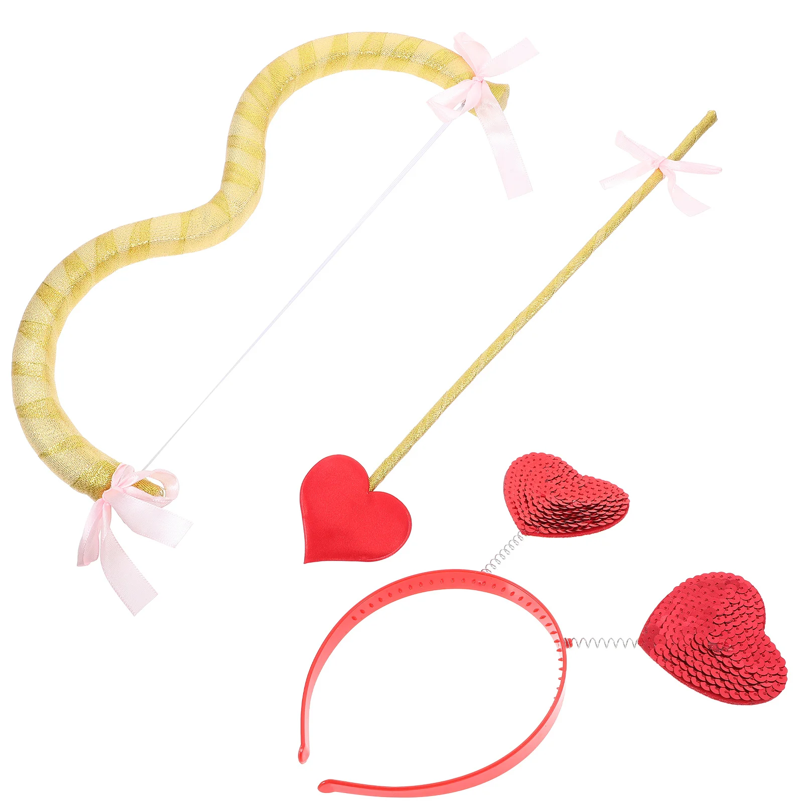 1 مجموعة كيوبيد القوس السهم عقال مجموعة كيوبيد زي عيد الحب تأثيري الدعائم صور ملحق لطيف لوازم الحفلات عقال #5