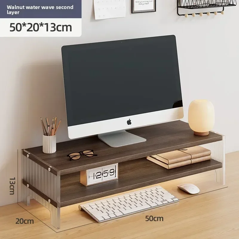 Multi-functional Computer Height Rack Monitor Bracket Desktop Storage Shelf Desk Shelf sturdy and durable